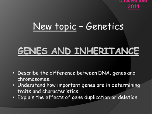 Genes introduction- fun with jelly babies