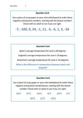 negative numbers board game by ellen1208 teaching resources tes