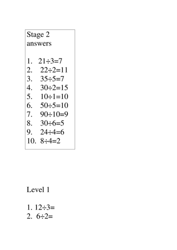 Yr 3/4/5 Division Challenge 6 stages+ SB
