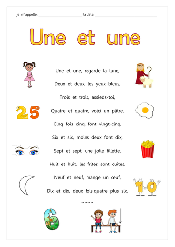 KS3 French - Rhyming Rap