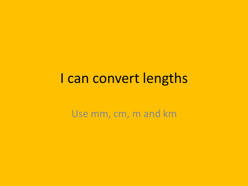 converting and measuring length