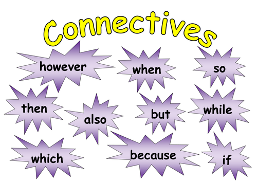 Connectives Word Mat Teaching Resources