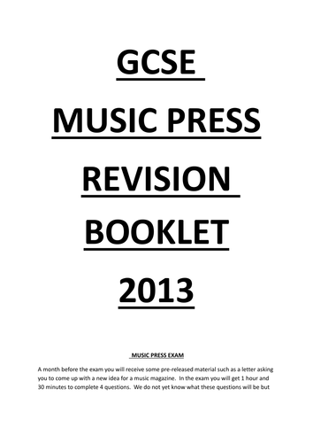 AQA Music Press Revision Guide
