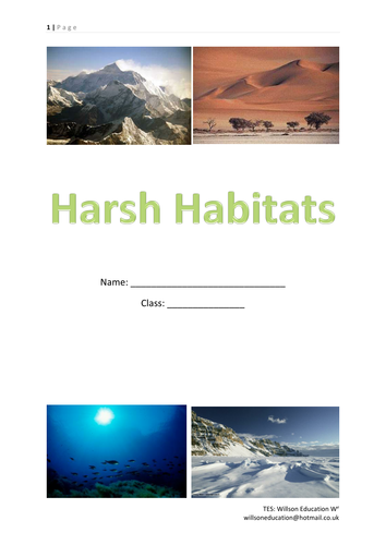 Harsh Habitats - Polar, Desert And Mountains