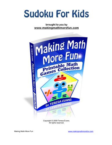 Number Sudoku 4x4, 6x6 grid+ Smartboard Yr 2/3/4