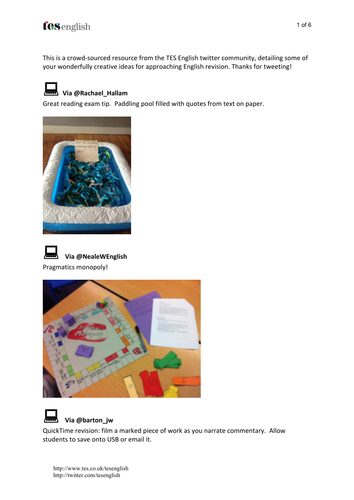 Creative English Revision