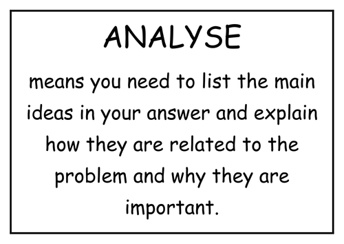 KS4 Science Examiner speak posters
