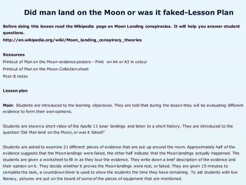 Did Man land on the Moon, or was it faked?