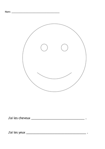 KS2 French: Eye Colour