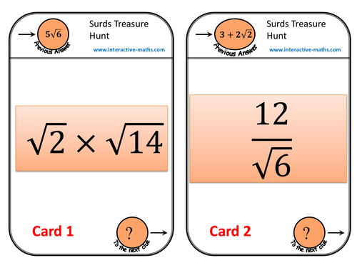 Surds Treasure Hunt