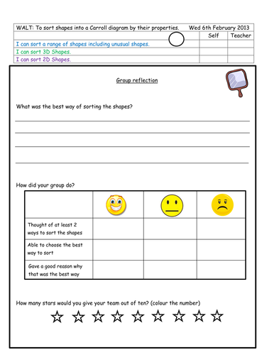 Self and Peer Assessment Activities