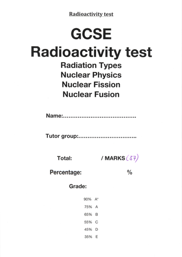 Radioactivity test