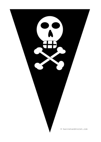 Pirate Jolly Roger Bunting