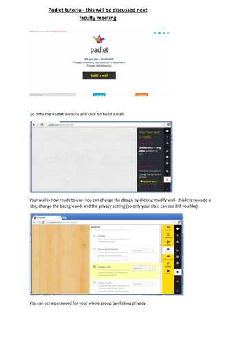 Padlet tutorial for ipad use in school