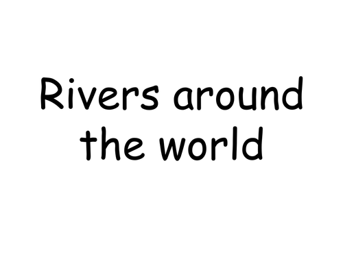 Rivers around the world