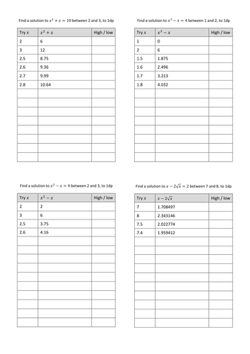 Trial and Improvement - practice on the final step
