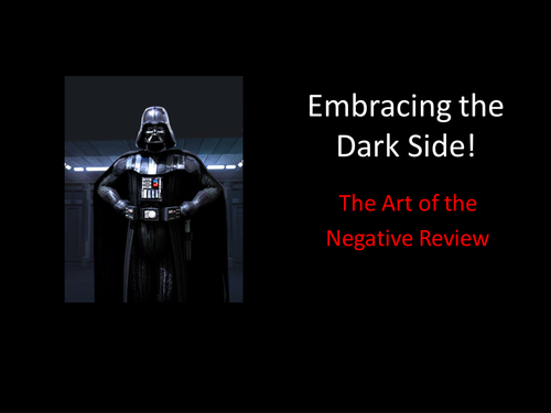 Writing a Negative Review