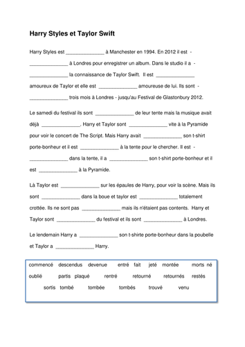 Harry et Taylor: Perfect with etre GAPFILL