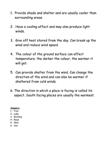 Statement, pic, label card sort for microclimates