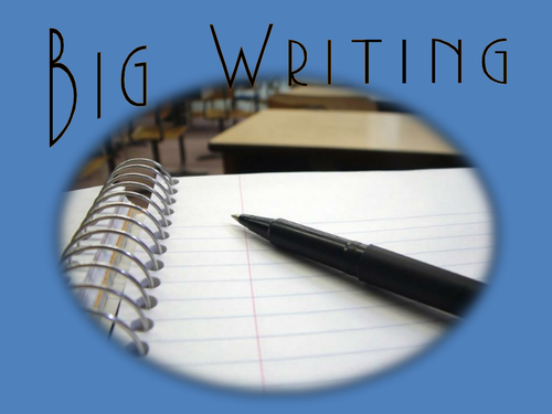 PowerPoint for Staff Meeting on Big Writing.