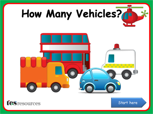 How Many Vehicles? IWB activity
