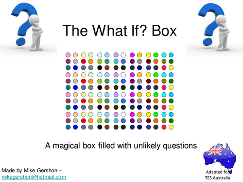 The What If…? Box | Teaching Resources