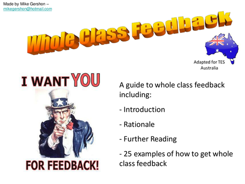Whole-Class Feedback Guide