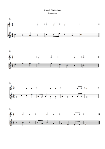 Music Aural Dictation