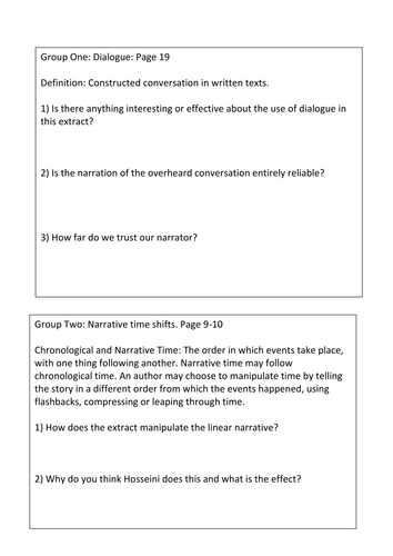 Kite runner coursework picture