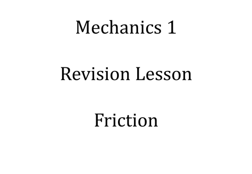 Printables Coefficient Of Friction Worksheet advanced mechanics teaching resources forces and equilibrium tes friction exam revision powerpoint m1