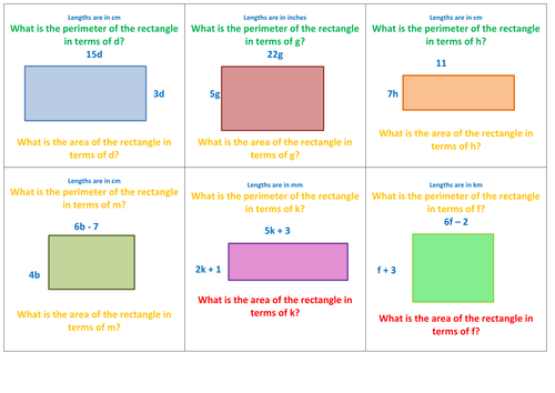 area and perimeter problem solving tes