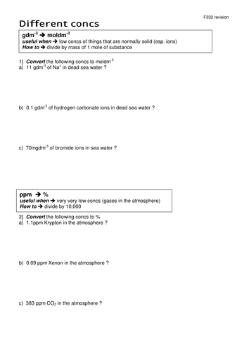 F332 concentration revision