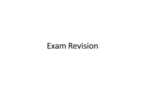 KS4 English Revision Exam Skills Lesson WJEC