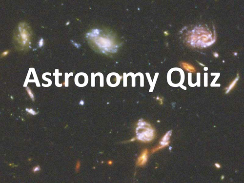 Introductory quiz on astronomy