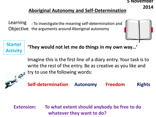 Aboriginal Autonomy -Self-Determination & Autonomy