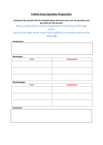 Edexcel ICT GCSE  - Unit 1 Extended Answers Help