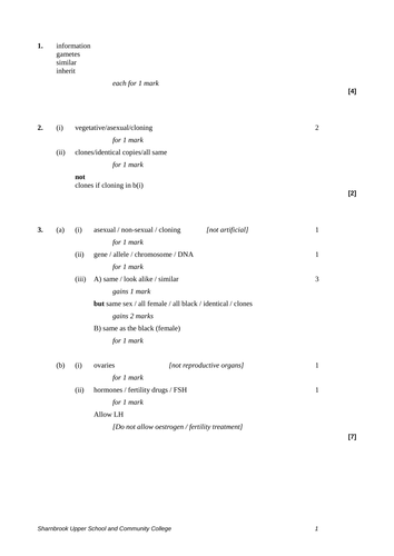 B1 6.4 Cloning Plants