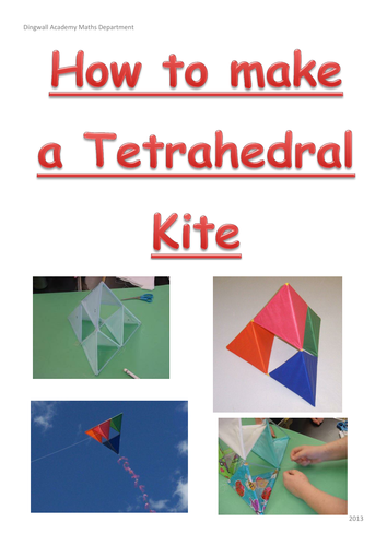 How to make a tetrahedral kite