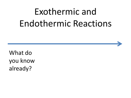 C2 4.7 Exothermic and Endothermic