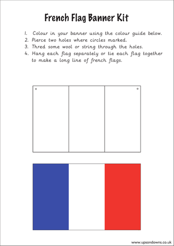French Flag Banner Kit