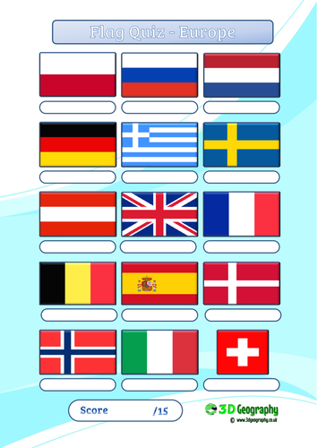 Flag quiz - Europe