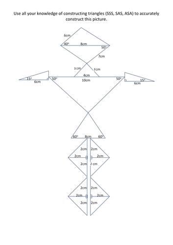 Constructing Triangles to Make a Picture