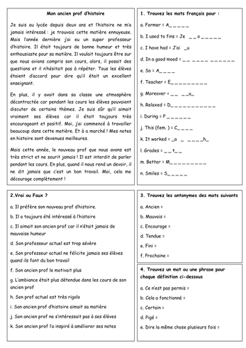 KS4 SCHOOL - Reading comprehension by gianfrancoconti1966 