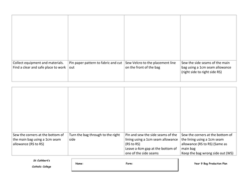 6 Week 'Cath Kidston' style Bag Project