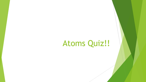 Atoms Quiz