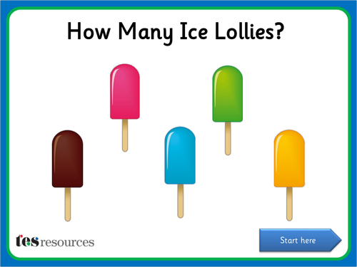 How Many Ice Lollies? IWB activity