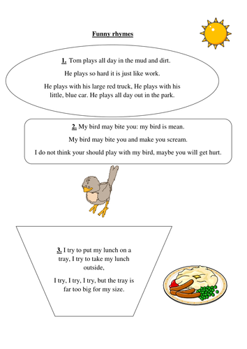 Phonic Comprehension Worksheets KS1 (Yr 2)