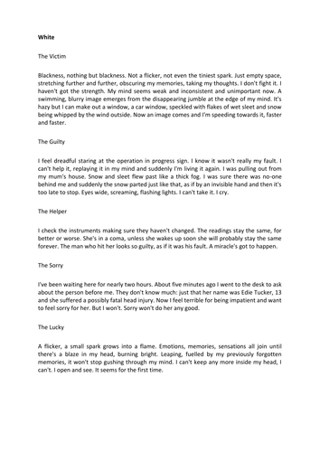 worksheet ks4 english Short  jamestickle86 by Collection  Story Teaching