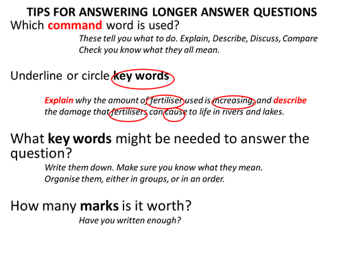 OCR 21st Century CHEMISTRY 6 Mark Question booklet
