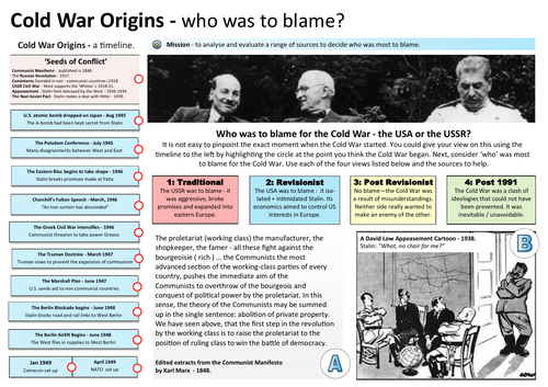 Investigation - Who was to blame for the Cold War?